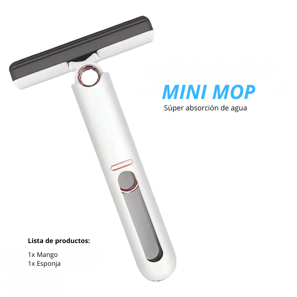 Mini fregona de limpieza plegable multifuncional i autoexpremible