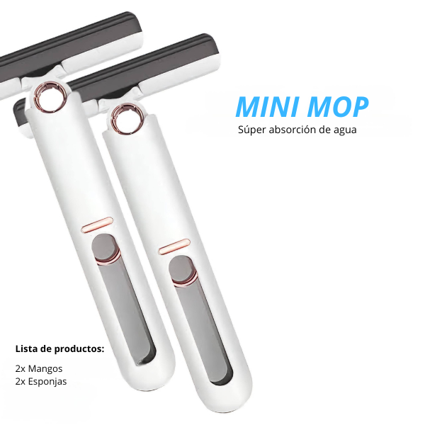 Mini fregona de limpieza plegable multifuncional i autoexpremible